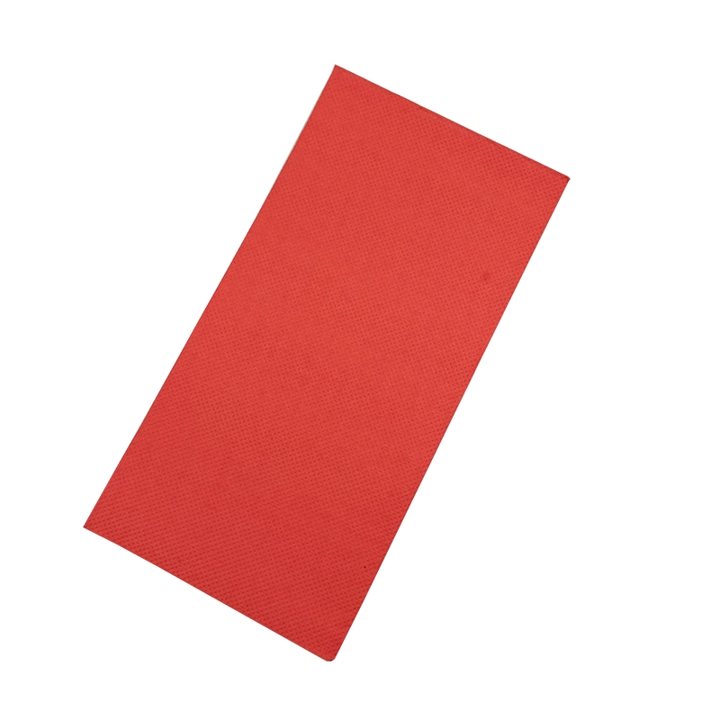 2ply 16GSM 100% Virgin 40*40cm Gt Fold Quilted Red Paper Dinner Napkin
