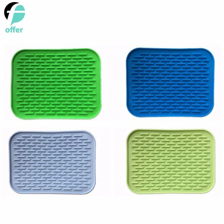 Kitchen Piece Multi-Function Rectangular Non-Slip Heat-Resistant Pad Coaster Cushion Tablecloth Table Silicone Table Mat