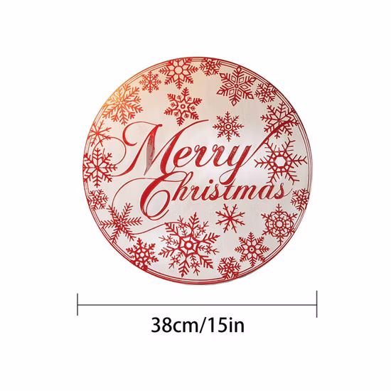 Yrf Waterproof Modern Christmas Felt Table Cloth Clear Plastic Placemat