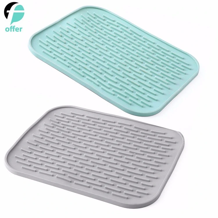 Kitchen Piece Multi-Function Rectangular Non-Slip Heat-Resistant Pad Coaster Cushion Tablecloth Table Silicone Table Mat